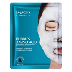 Маска пузырьковая тканевая для лица от угрей и чёрных точек IMAGES Bubbles Amino Acid (25г)