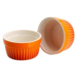 Набор формочек для выпекания ВОЙТЕК, оранжевый, керамика, 9х4.6 см (2 шт.), Koopman International