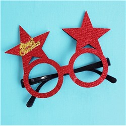 Маска-очки для детей и взрослых Звёзды цвет красный