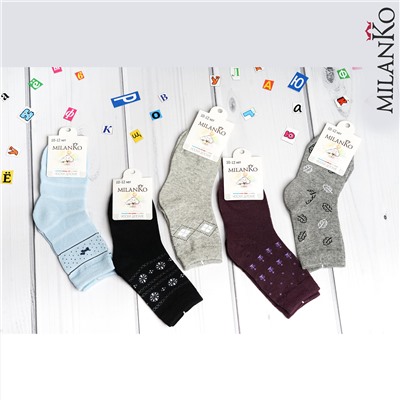 Детские хлопковые носки с рисунком NEW MilanKo IN-165 упаковка