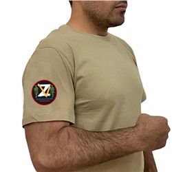 Песочная оригинальная футболка Z V, - Поддержим наших! (тр. №51)