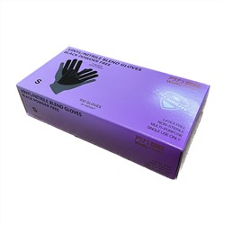 Перчатки нитриловые-виниловые неопудренные, чёрные - 100 шт. ( Размер-S )