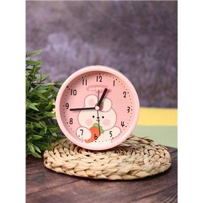 Часы-будильник «Playful bunny», pink (12,5х13 см)