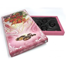 Набор конфет Ассорти Розы с жемчугом 130г/Шоколадный Кутюрье
