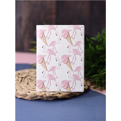 ОБЛОЖКА ДЛЯ ПАСПОРТА Flamingo Ice cream, плотность 600 мкм
