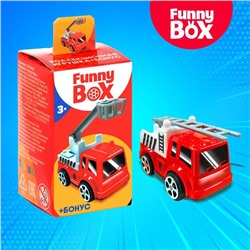 Игровой набор Funny Box «Пожарная техника»: карточка, фигурка, лист наклеек