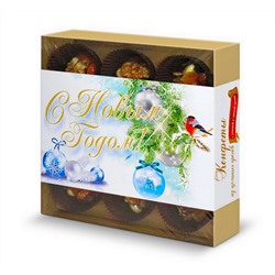 NY Gift "С Новым Годом!" - Конфеты из орехов с клюквой и тайской дыней, 165 г