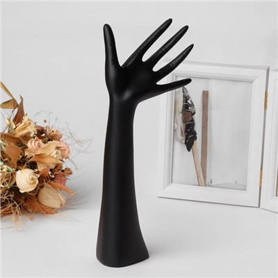 Подставка для украшений "Рука", 12 х 6 х 31,5 см, цвет чёрный