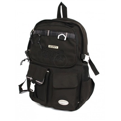 Рюкзак жен текстиль MC-9307,  1отд,  6внеш+3внут/карм,  черный 262188