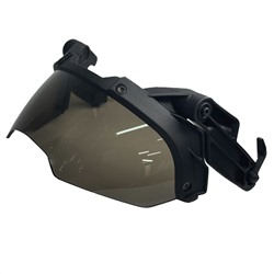 Откидные нашлемные очки (черные) с креплением, - антизапотевающее покрытие и покрытие против царапин №199
