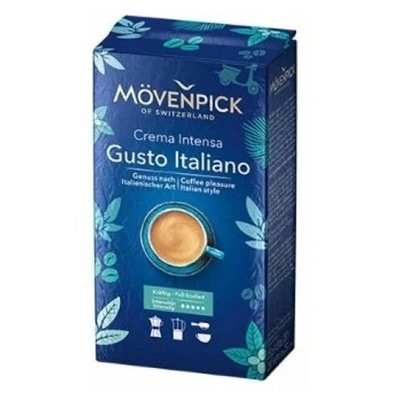 Кофе MOVENPICK CAFFE CREMA GUSTO ITALIANO Молотый 250 гр., 90% Арабика 10% Робуста