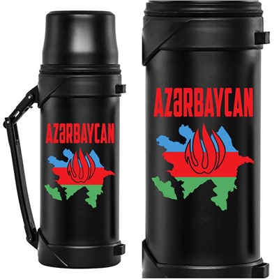 Термос с принтом "Азербайджан", – специально для патритов №65