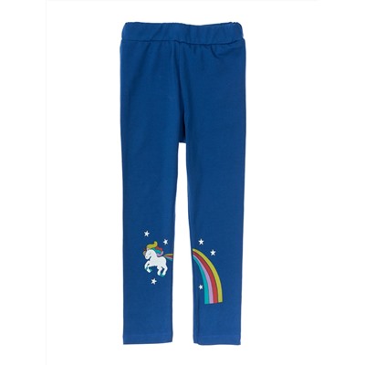 Лосины для девочек "Rainbow horse blue"