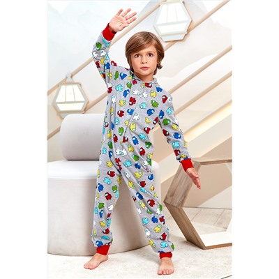 Пижама с брюками Juno AW21BJ630 Sleepwear Boys серый меланж амонгс Ас НАТАЛИ #900058