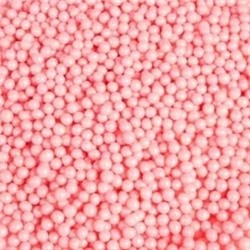 Посыпка драже рисовое в глазури «Розовый жемчуг» d3мм, 100 гр