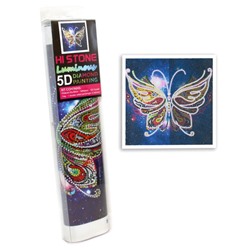 Алмазная мозаика "Бабочка", 30*30 см