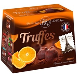 Трюфели ПоД'АрИ с засахаренной апельсиновой цедрой 160 гр/Chocolat Mathez