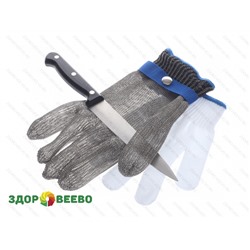 Металлическая защитная перчатка с ремешком XL Артикул: 4434