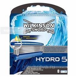 Кассета для станка для бритья Schick Hydro-5 (Wilkinson Sword Hydro-5), 8 шт.