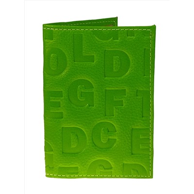 Обложка на паспорт из искусственной кожи, цвет зеленый