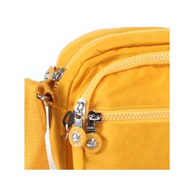 Сумка женская текстиль BoBo-8207,  3отд,  1внеш карм,  плечевой ремень,  желтый 237042