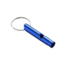 Свисток металлический малый для собак, 4,6 х 0,8 см, синий