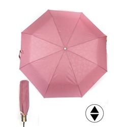 Зонт женский ТриСлона-L 3806 F,  R=58см,  суперавт;  8спиц,  3слож,  набивной "Эпонж",  розовый 244388