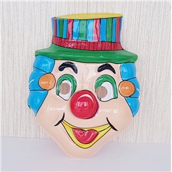 Карнавальная маска Клоун детская тонкая