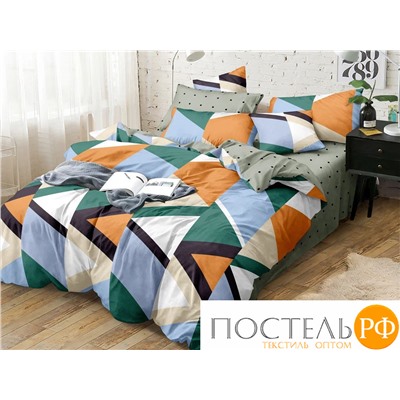 КПБ CL HOME Поплин "Pure Cotton" двуспальный 175*215*1 200*220*1(±5) 70*70*2(±2) в ПВХ 20/301-PC/CL