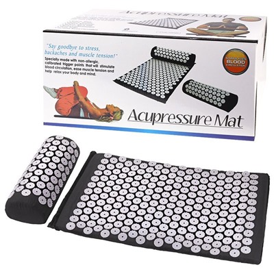 Акупунктурный -коврик для снятия стресса напряжения Acupressure Mat 65/40