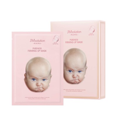 JMSolution / Гипоаллергенная тканевая маска для упругости кожи JMsolution Mama Pureness Firming Up Mask. 10 шт.