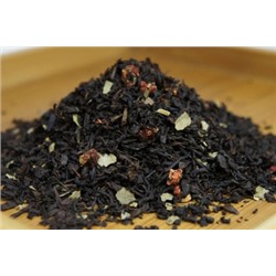 Земляника сливки чай черный ароматизированный, 200 гр