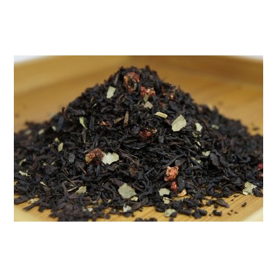 Земляника сливки чай черный ароматизированный, 200 гр