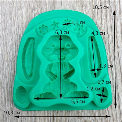 Силиконовый молд Пасхальный заяц