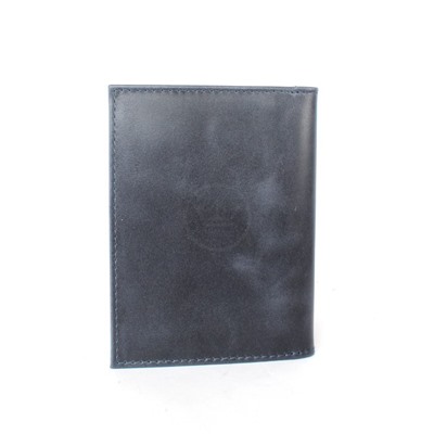 Обложка для авто+паспорт Croco-ВП-103 натуральная кожа синий пулл-ап (85)  260912