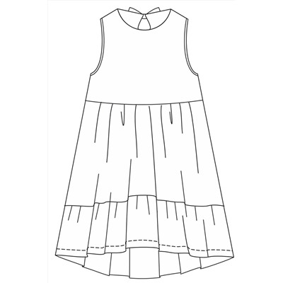 Платье подростковое для девочки 000005014