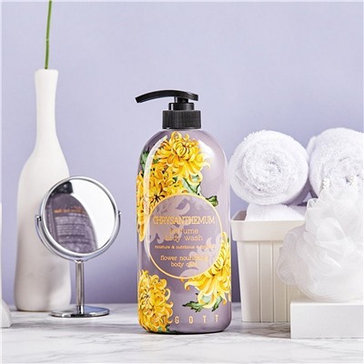 Jigott Парфюмированный гель для душа с экстрактом хризантемы / Chrysanthemum Perfume Body Wash, 750 мл