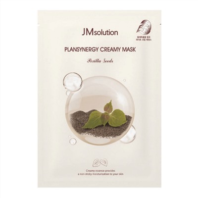 Тканевая маска для сияния кожи с семенами периллы, Plansynergy Creamy Mask Perilla Seeds, Jmsolution, 30 мл