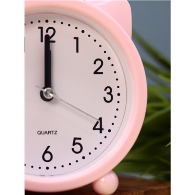 Часы-будильник "Cat ears", pink (11х10,5 см)