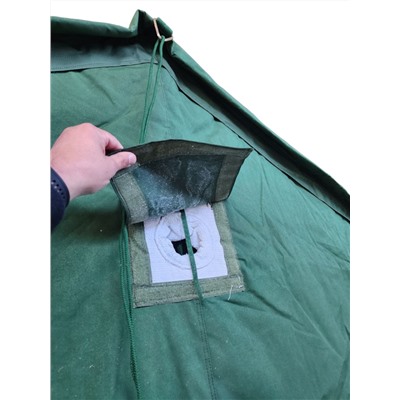 Всесезонная армейская палатка 4,6м на 4,5м, - вместимость палатки до 12 человек