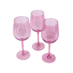Набор бокалов для вина РОССЭ, стекло, розовый, 420 мл (6 шт.), Koopman International