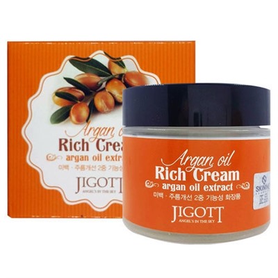 Крем д/лица (Аргановое масло) JIGOTT Argan oil Rich Cream, 70мл