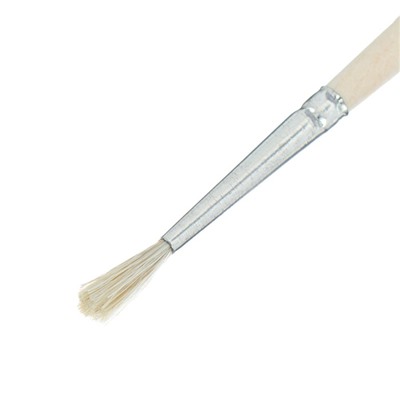 Кисть Коза круглая №2 (диаметр обоймы 2 мм; длина волоса 12 мм), деревянная ручка, Calligrata