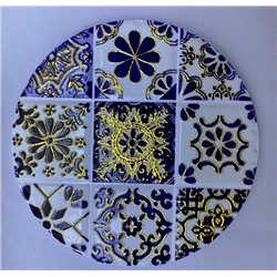 Подставка керамическая 10,8 см "Мозаика" синяя
