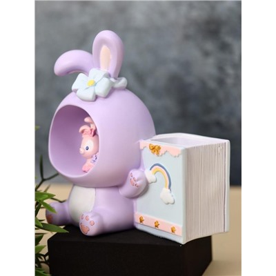 Ночник - подставка для канцелярских принадлежностей «Rainbow bunny», purple
