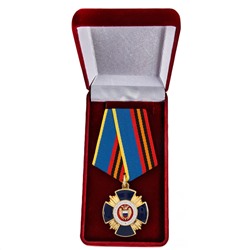 Медаль "За выполнение специальных заданий", - ведомственная награда ФСО в бархатистом футляре №103(167)