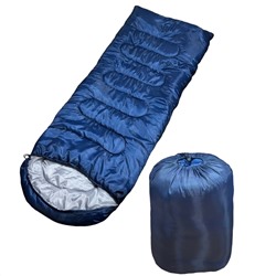 Всесезонный спальный мешок (синий, 2.4 кг), - для использования в любую погоду и в любых широтах и климатических зонах летом, осенью, весной и умеренной зимой
