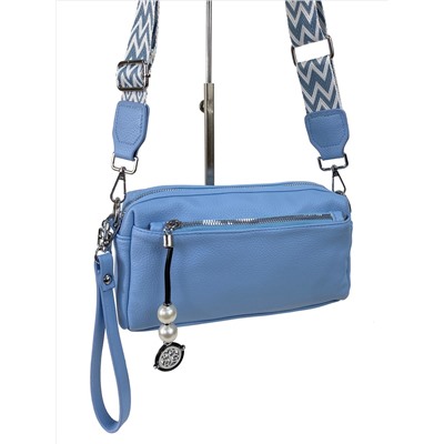 Женская сумка из искусственной кожи цвет голубой