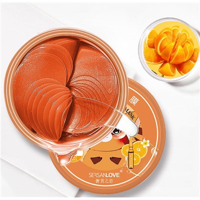 Гидрогелевые патчи с экстрактом апельсина и витамином С SersanLove Vitamin C Blood Orange Eye Mask, 60 шт.
