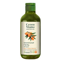 Green Mama Гель для душа питательный "мать-и-мачеха и облепиха", 400 мл